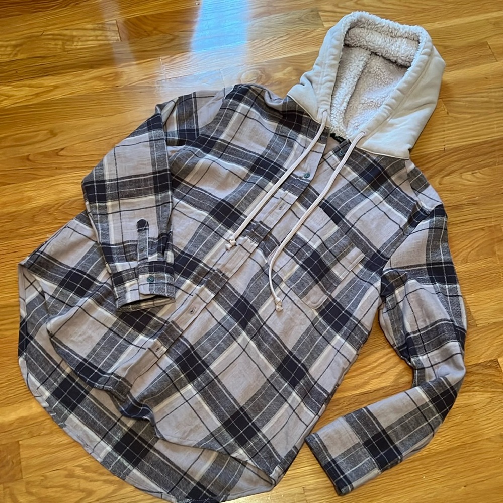 Love Tree Flannel Shacket